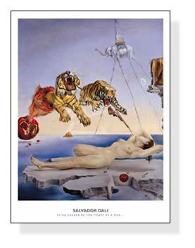 サルバドール・ダリ 目覚めの一瞬前　リトグラフ Amazon.co.jp: Salvador Daliサルバドール・ダリ《目覚めの一瞬前に